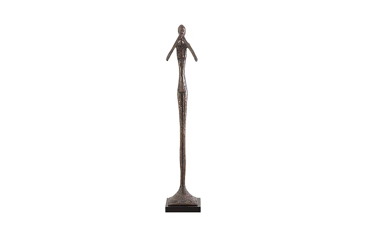 Phillips Collection Speak No Evil Small Skinny Sculpture in Bronze PH59233