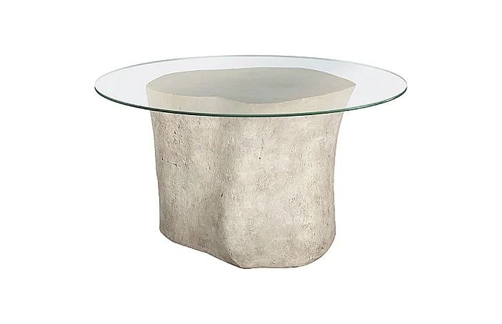 Phillips Log Dining Table in Roman Stone PH59415