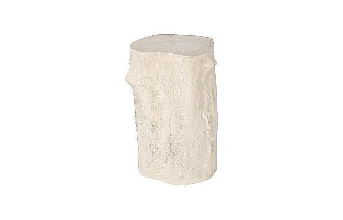 Phillips Collection Log Small Stool in Roman Stone PH59418