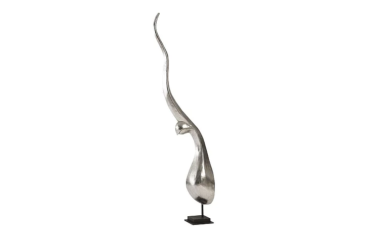 Phillips Collection Large Chofa Sculpture in Silver Leaf PH60310