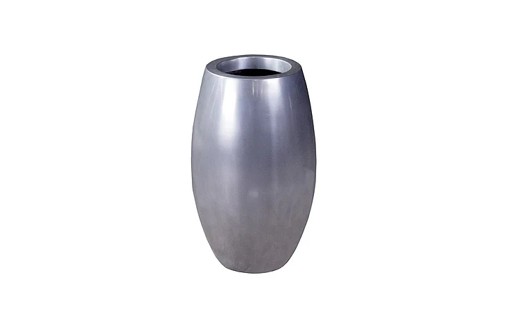 Phillips Collection Elonga Small Planter in Polished Aluminum PH60383