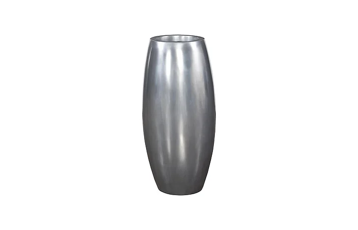 Phillips Collection Medium Elonga Planter in Polished Aluminum PH60389
