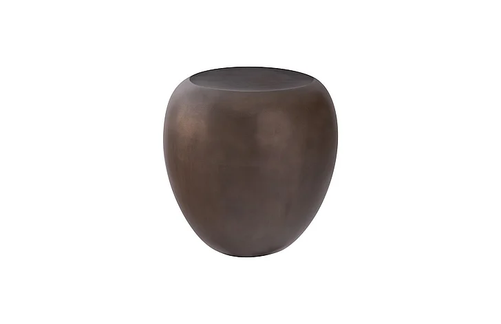 Phillips Collection River Stone Side Table in Bronze PH60830