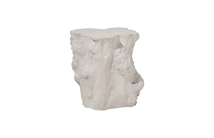 Phillips Log Side Table in Roman Stone PH61360