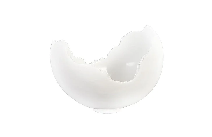 Phillips Collection Burled Bowl in Glossy White PH62033