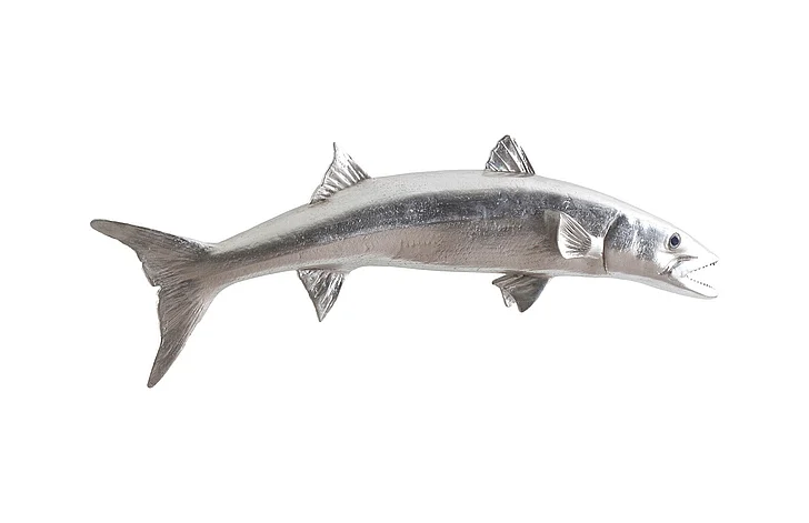 Phillips Collection Barracuda Wall Sculpture in Silver Leaf PH62415
