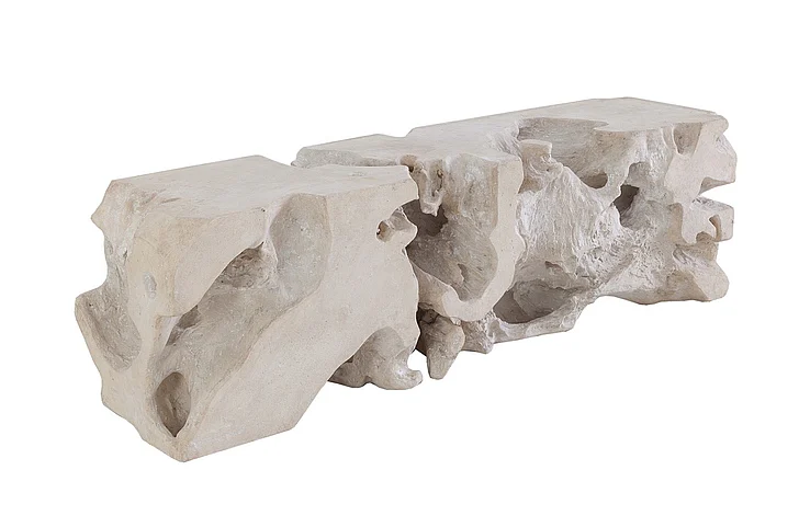 Phillips Collection Freeform Bench in Roman Stone PH62423