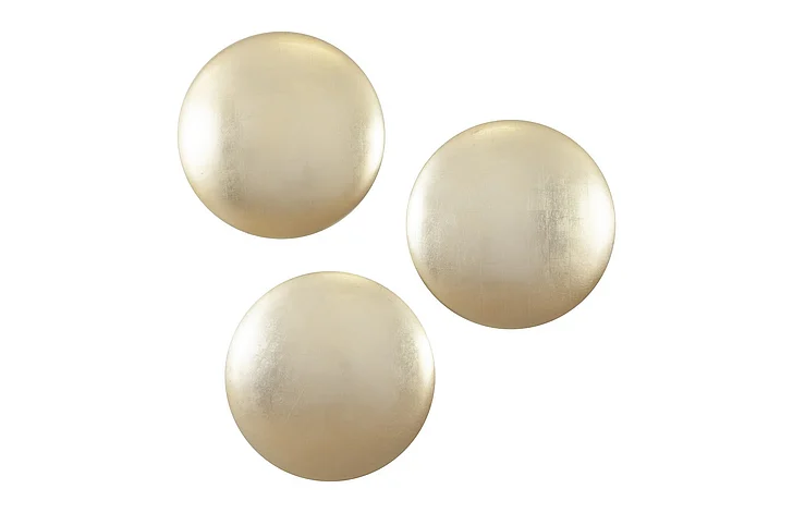 Phillips Collection Orb Wall Tiles in Gold Leaf PH62441 (Set of 3)