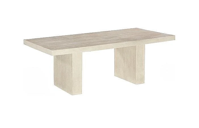 Phillips Collection Old Lumber Dining Table in Roman Stone PH63850
