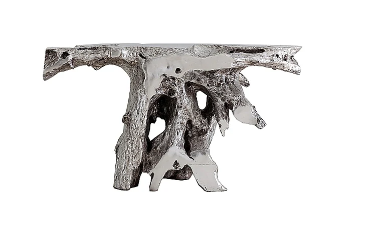 Phillips Brivo Freeform Console Table in Silver PH64352