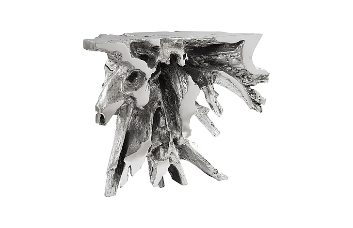 Phillips Collection Freeform Luxe Console Table in Silver Leaf PH64464
