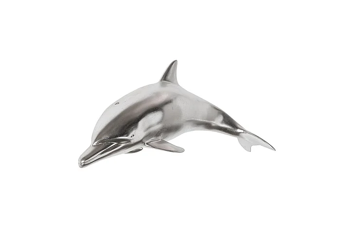 Phillips Collection Dolphin in Silver Leaf PH64553