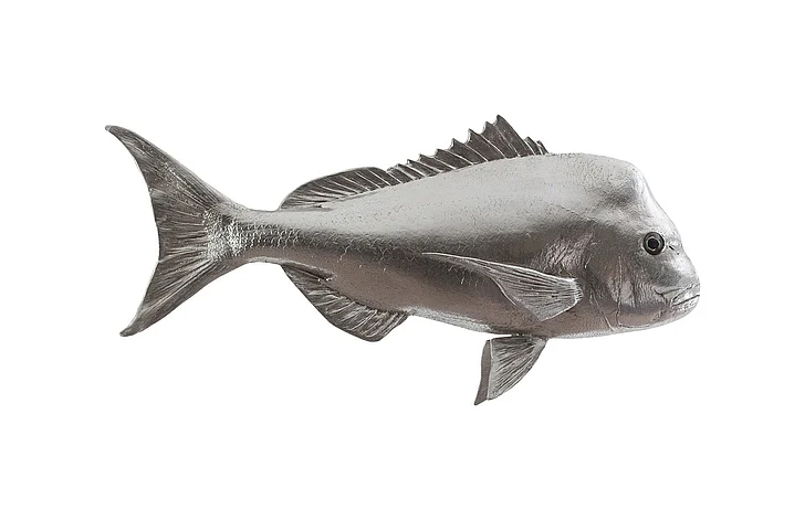 Phillips Collection Australian Snapper Wall Sculpture in Silver Leaf PH64555