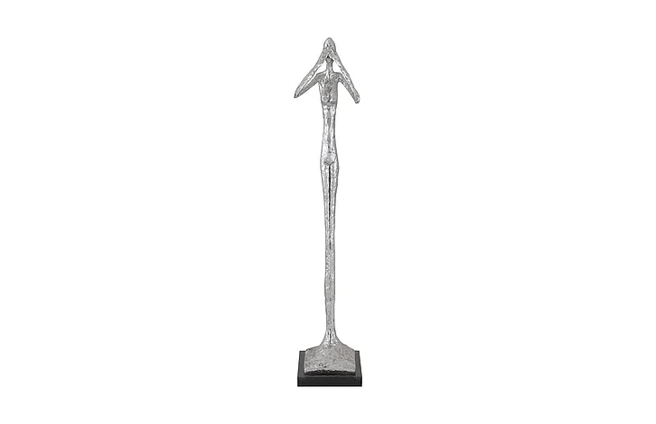 Phillips Collection See No Evil Small Skinny Sculpture in Silver Leaf PH66275
