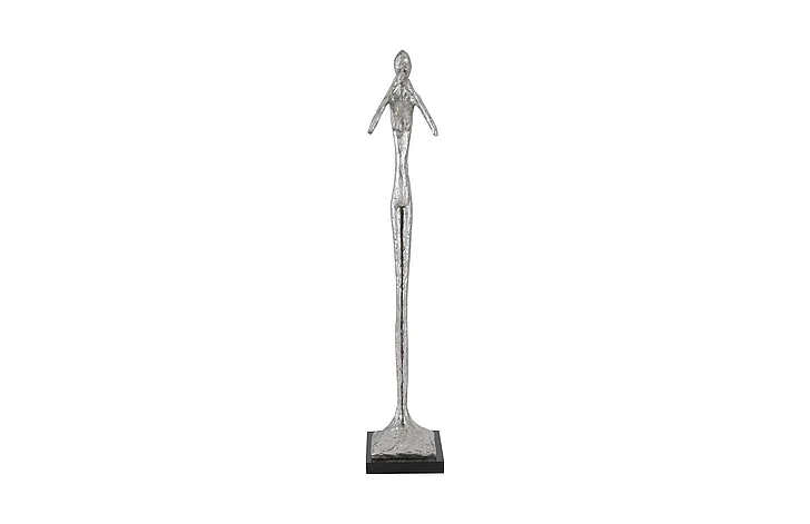 Phillips Collection Speak No Evil Small Skinny Sculpture in Silver Leaf PH66277
