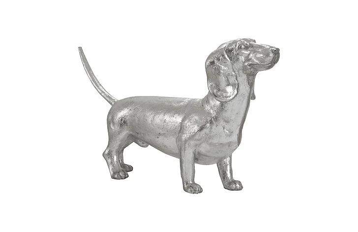Phillips Collection Dachshund in Silver Leaf PH67115