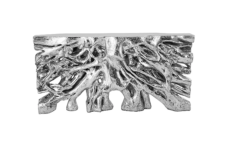 Phillips Square Root Console Table in Silver PH67479