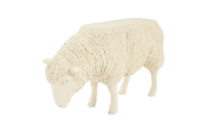 Phillips Collection Sheep Side Table in Peach and Cream PH67482