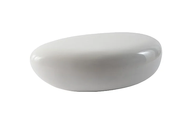 Phillips River Stone Small Coffee Table in White PH67485