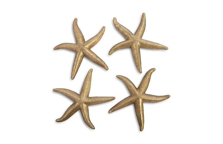 Phillips Collection Large Starfish Wall Sculpture Set in Gold Leaf PH67531