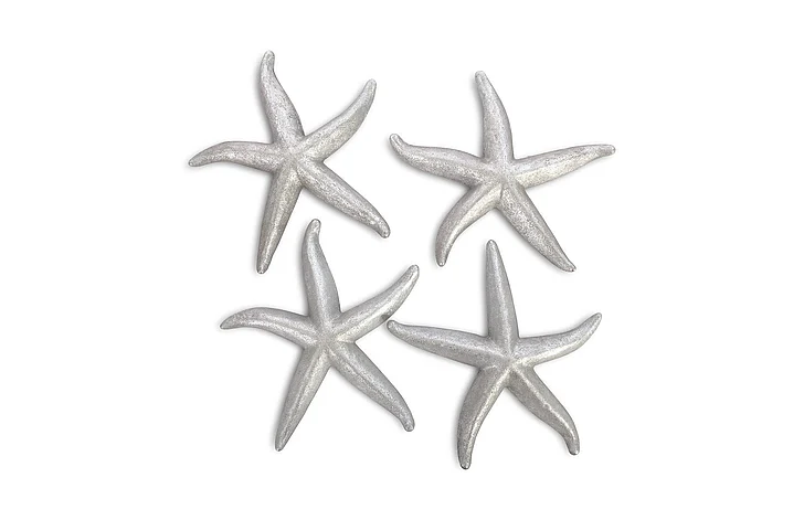 Phillips Collection Large Starfish Wall Sculptures in Silver Leaf PH67532
