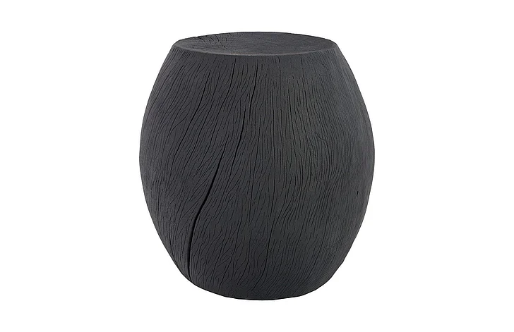 Phillips Collection Drum Stool in Charred PH67660