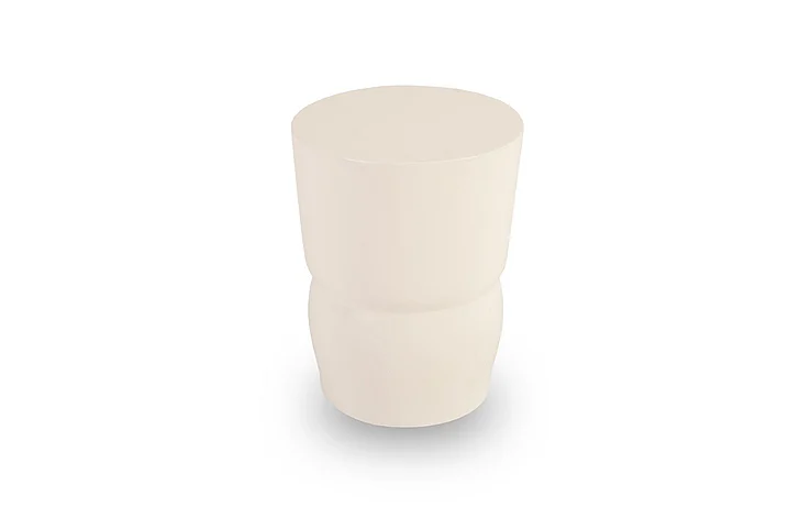 Phillips Collection Carved Stool in White PH67724