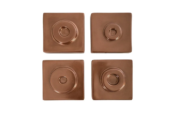 Phillips Collection Cuadritos Wall Tile Set in Copper PH67740