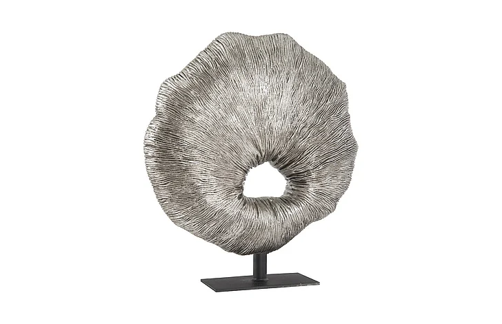Phillips Collection Fungia Sculpture in Silver Leaf PH67764