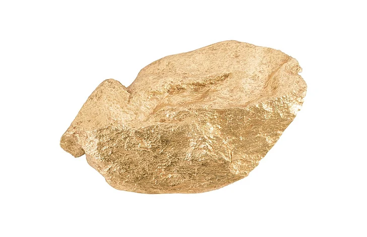 Phillips Collection Boulder Wall Art in Gold Leaf PH67772