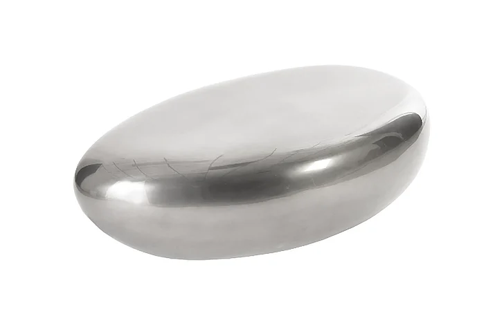 Phillips River Stone Small Coffee Table in Liquid Silver PH67798