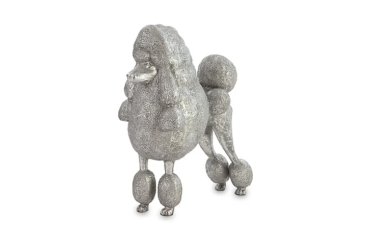 Phillips Collection Poodle in Silver Leaf PH72093
