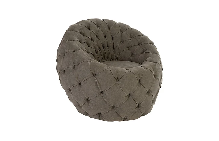 Phillips Collection Egg Chair in Ramie Gray PH79077
