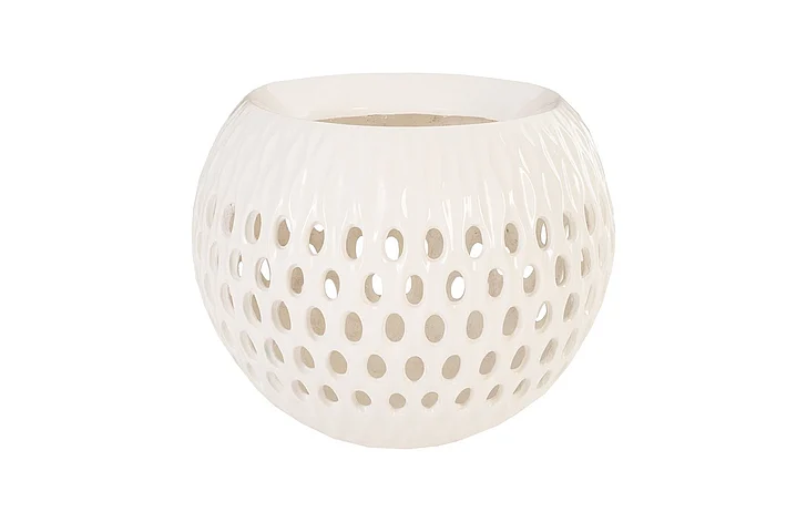 Phillips Collection Breathe Planter in Gel Coat White PH80652