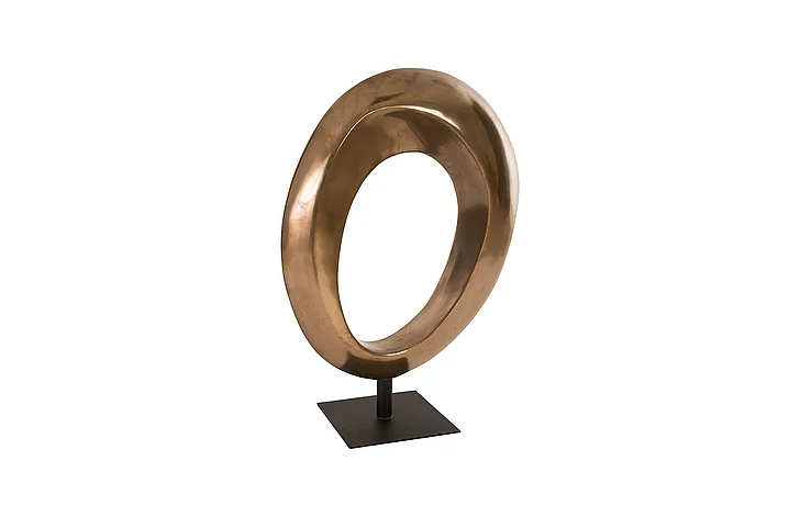 Phillips Collection Hoop Sculpture in Polished Bronze PH80665