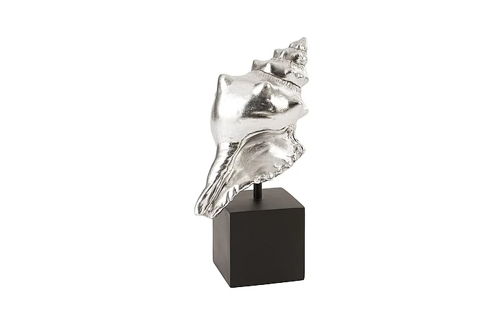 Phillips Collection Conch Table Sculpture in Silver Leaf PH80669