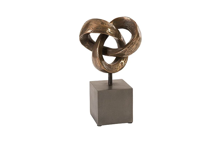 Phillips Collection Trefoil Small Sculpture in Polished Bronze PH80670
