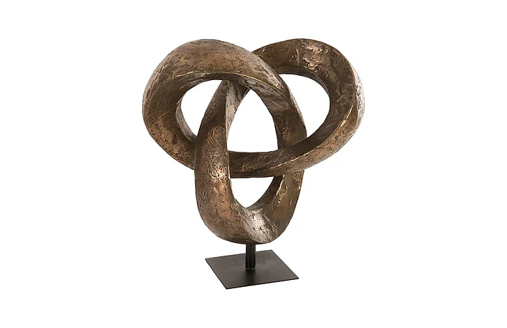 Phillips Collection Trefoil Large Sculpture in Polished Bronze PH80672