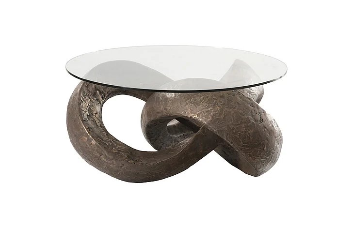 Phillips Collection Trifoil Coffee Table in Bronze PH80673