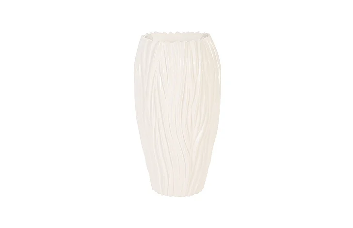 Phillips Collection Alon Tall Planter in Gel Coat White PH80681