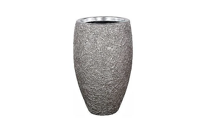Phillips Collection String Theory Planter Medium in Silver Leaf PH83553