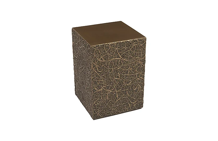 Phillips Collection String Theory Small Pedestal in Polished Bronze PH83554