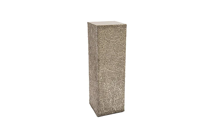 Phillips Collection String Theory Large Pedestal in Silver Leaf PH83559