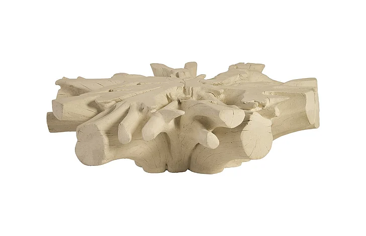 Phillips Collection Cast Sonokeling Round Coffee Table in Roman Stone PH83595