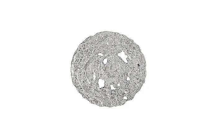 Phillips Collection Molten Small Wall Disc in Silver Leaf PH83687