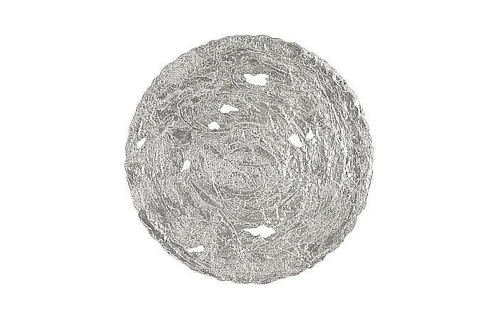 Phillips Collection Molten Large Wall Disc in Silver Leaf PH83689