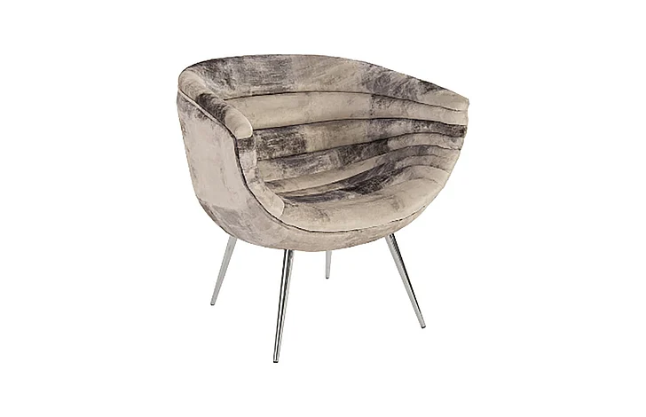 Phillips Nouveau Club Chair in Black/Gray PH84170