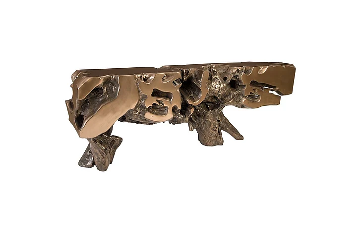 Phillips Collection Freeform XL Console Table in Bronze PH85666