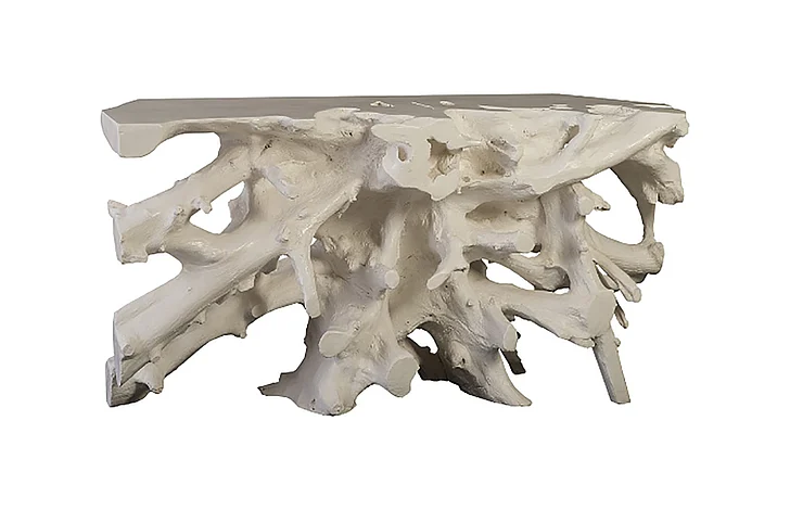 Phillips Cast Root Console Table in Off White PH86004