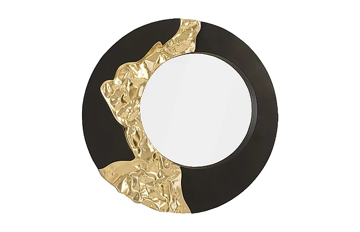 Phillips Mercury Mirror in Black/Gold PH92307